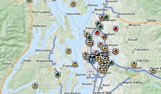 Search Seattle Area Properties by Map