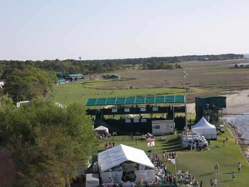 Heritage Golf Classic 18th Green On Calibogue Sound in Harbour Town