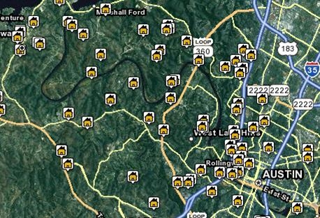 Search Austin Area Properties by Map