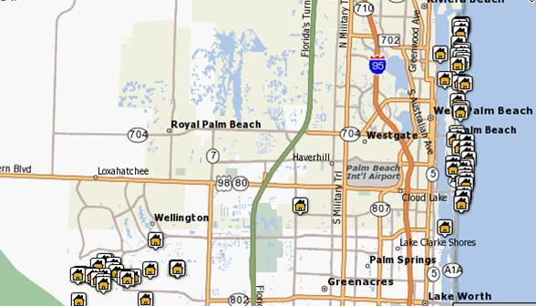 View All Area Properties by Map