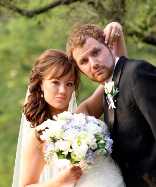 Justin Nations and his Bride, Christina Adams Nations