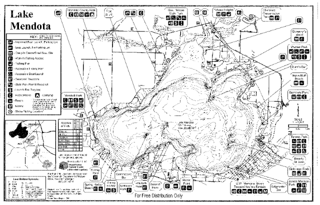 Lake Mendota Map