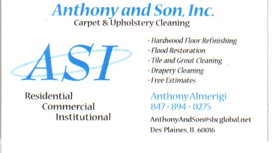 Robbin With2bs recommends Anthony and Son Carpet Cleaning