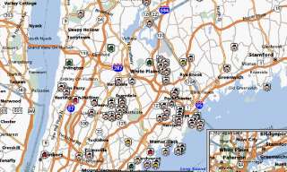 View White Plains Area Real Estate Properties by Map