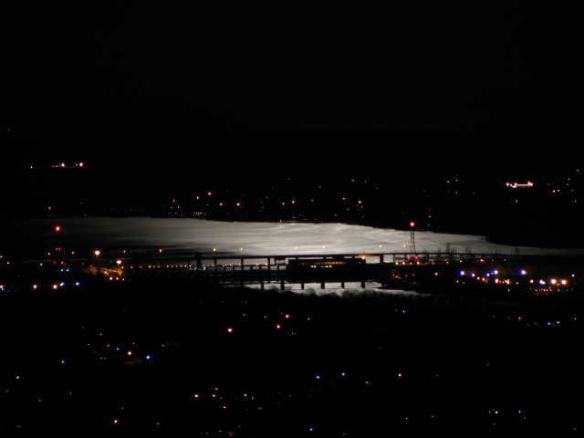 A Winter Moon Rise Over Chickamauga Lake
