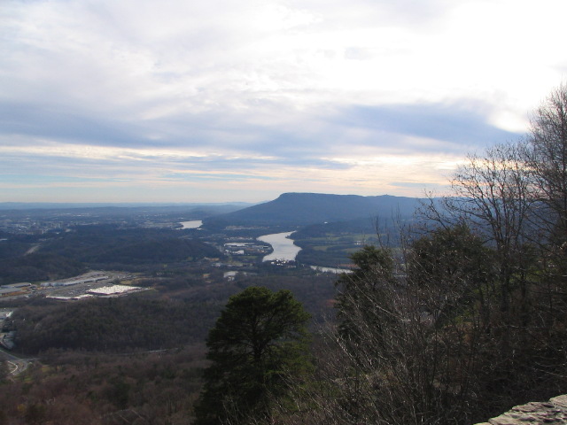 Chattanooga and Lookout Mountain Viewed From Signal Mountain