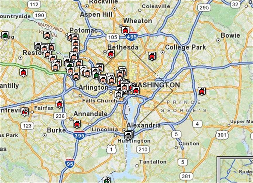 map of dc metro. Click on Map to Search DC