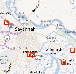 Savannah Search By Map for Homes for Sale, Homes for Sale in Savannah, The Islands Real Estate, Historic Downtown Savannah Real Estate