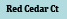 Red Cedar Ct plat courtesy of Jill Satterly