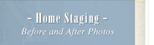 Home staging Before and After Photos
